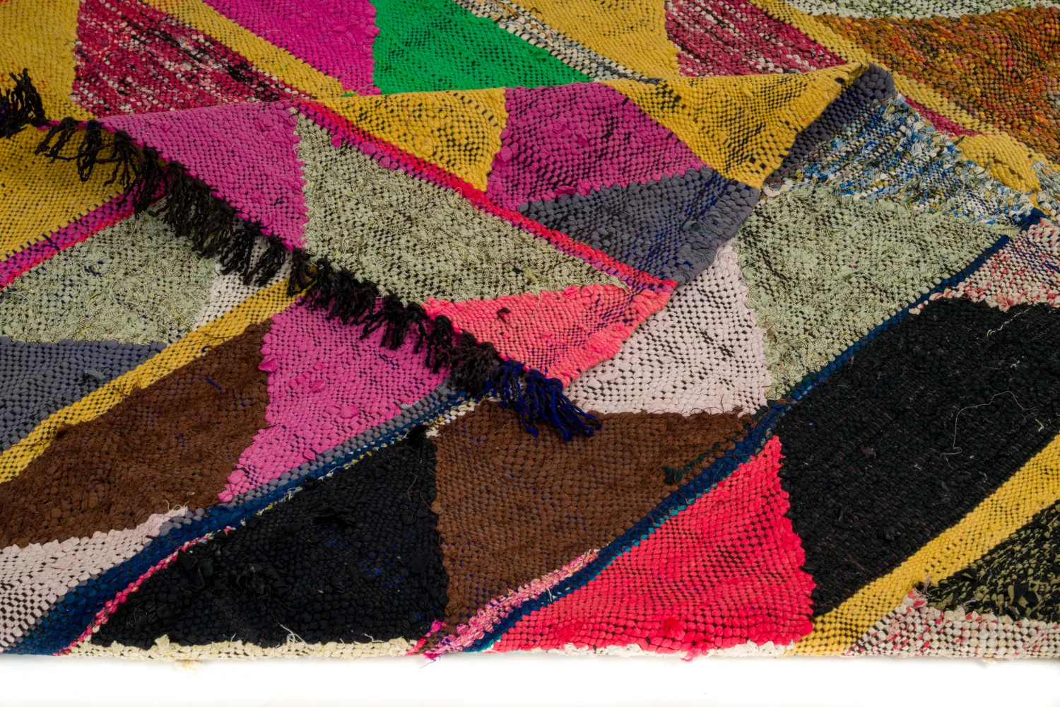 Marokkansk berber tæppe Boucherouite 140 x 230 cm