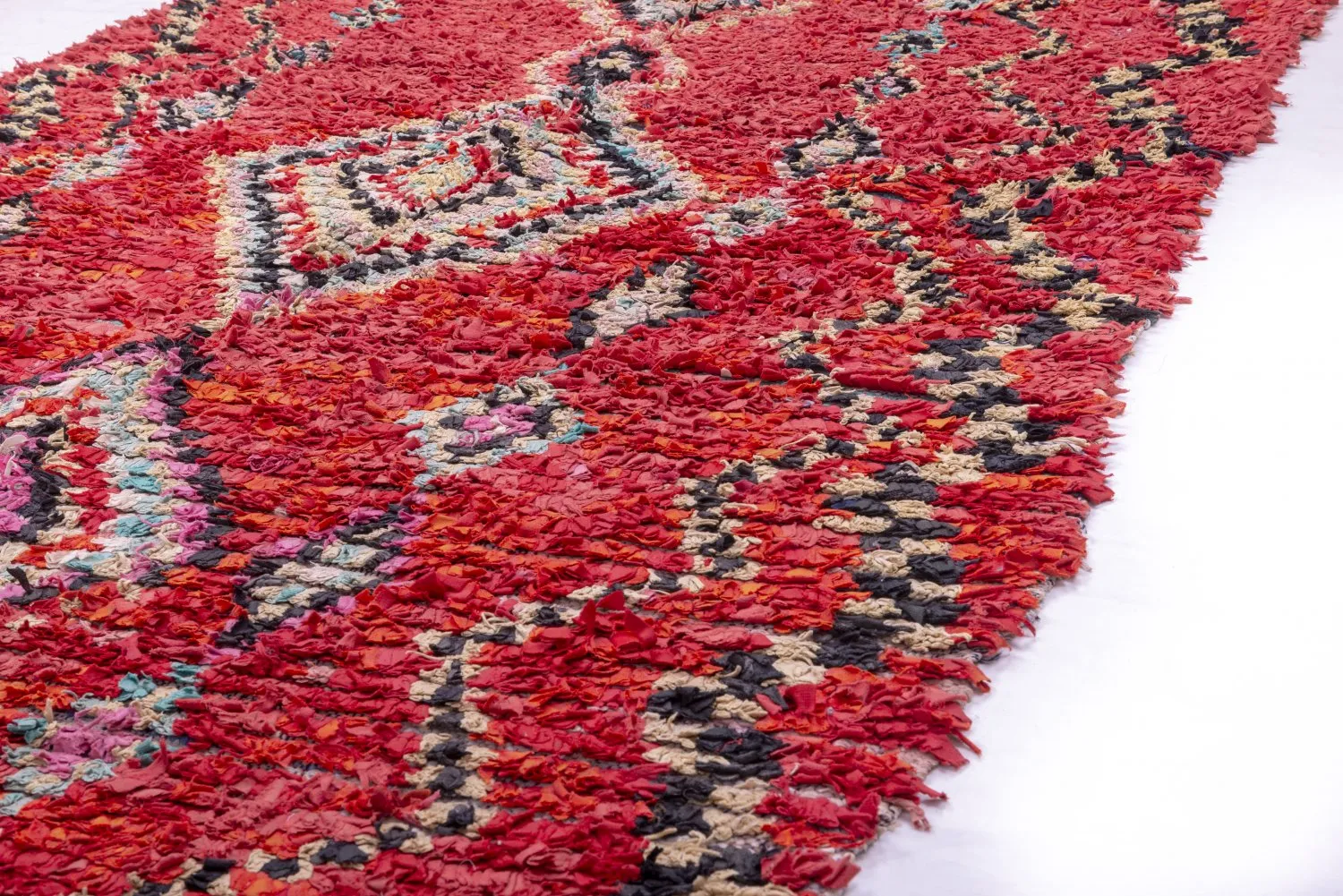 Marokkansk berber tæppe Boucherouite 265 x 150 cm