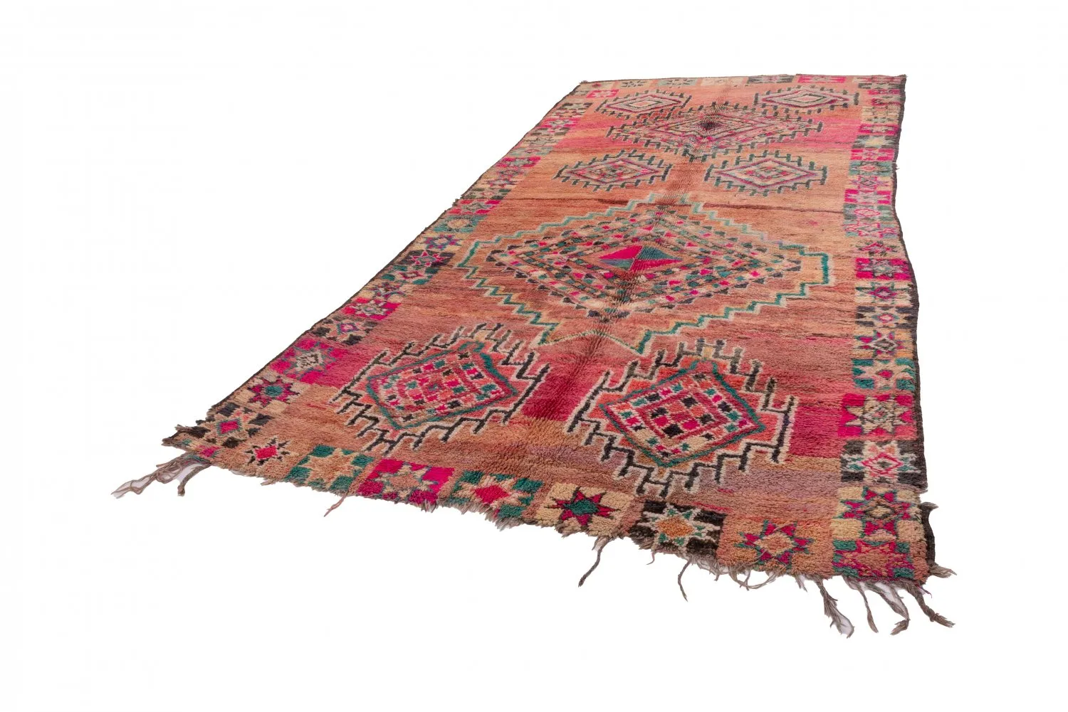Kelimtæppe Marokkansk berber tæppe Azilal 385 x 200 cm
