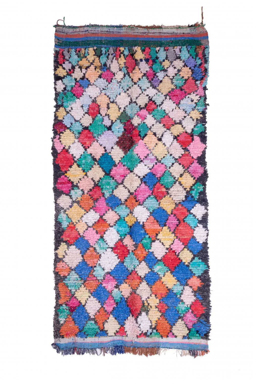 Marokkansk berber tæppe Boucherouite 325 x 160 cm