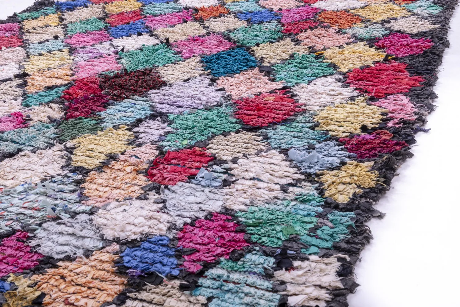Marokkansk berber tæppe Boucherouite 325 x 160 cm