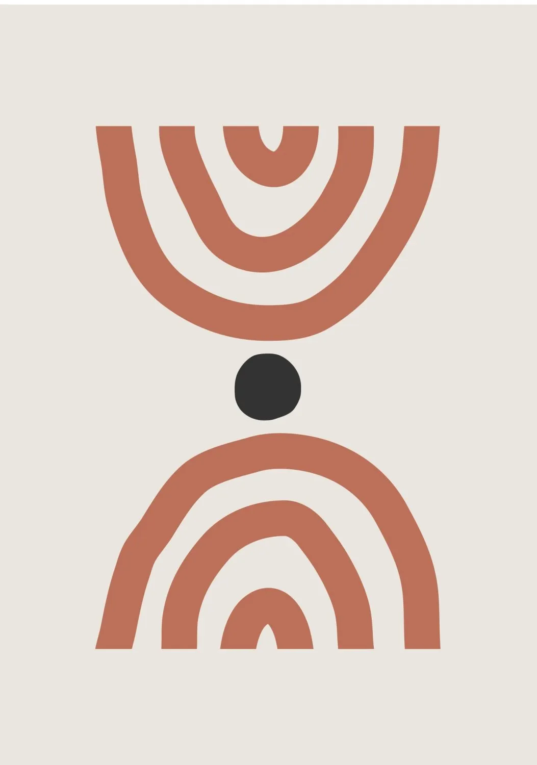 Wilton-tæppe - Vannes (beige/sort/orange)