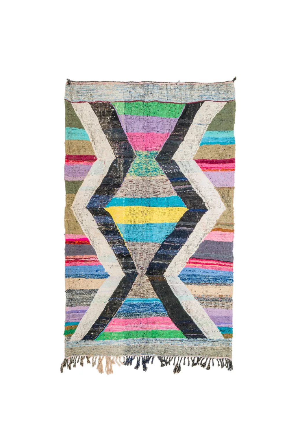 Marokkansk berber tæppe Boucherouite 130 x 220 cm