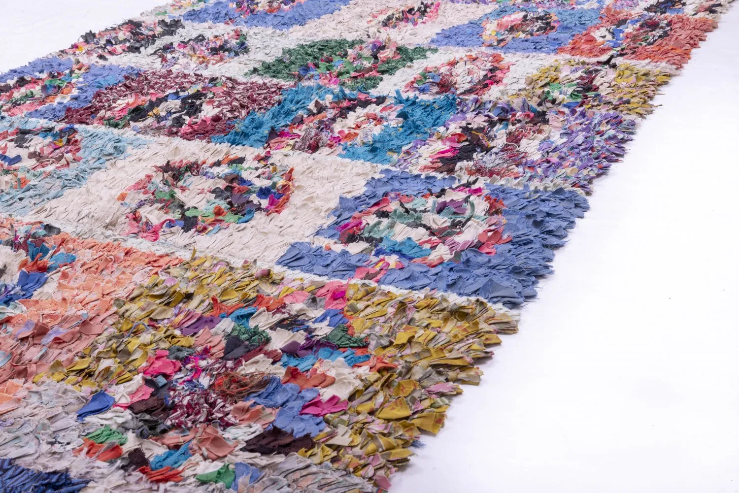 Marokkansk berber tæppe Boucherouite 245 x 130 cm