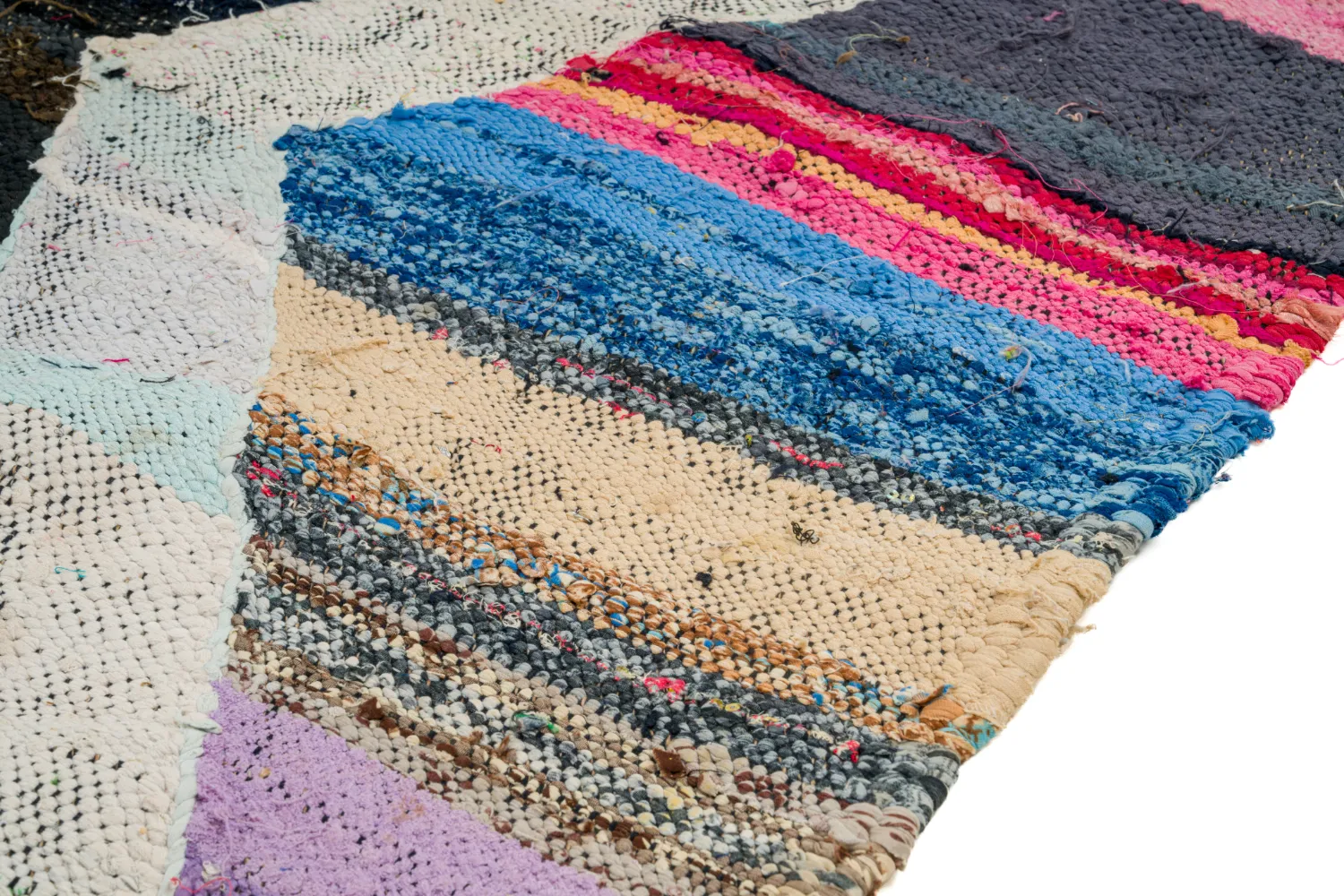 Marokkansk berber tæppe Boucherouite 130 x 220 cm