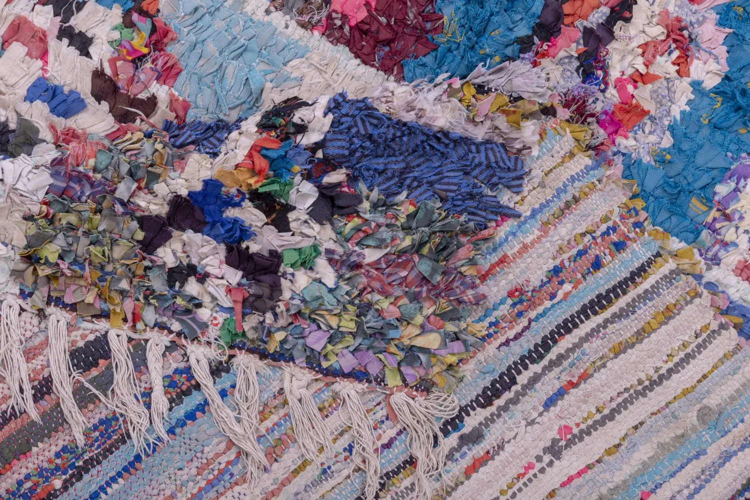 Marokkansk berber tæppe Boucherouite 245 x 130 cm