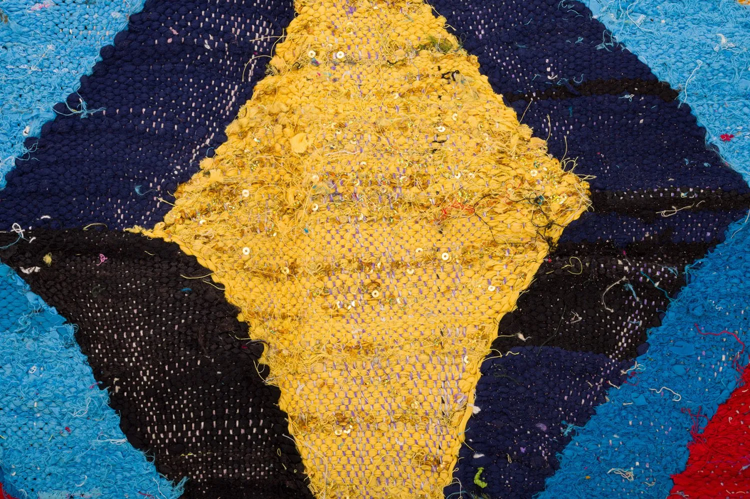 Marokkansk berber tæppe Boucherouite 140 x 275 cm