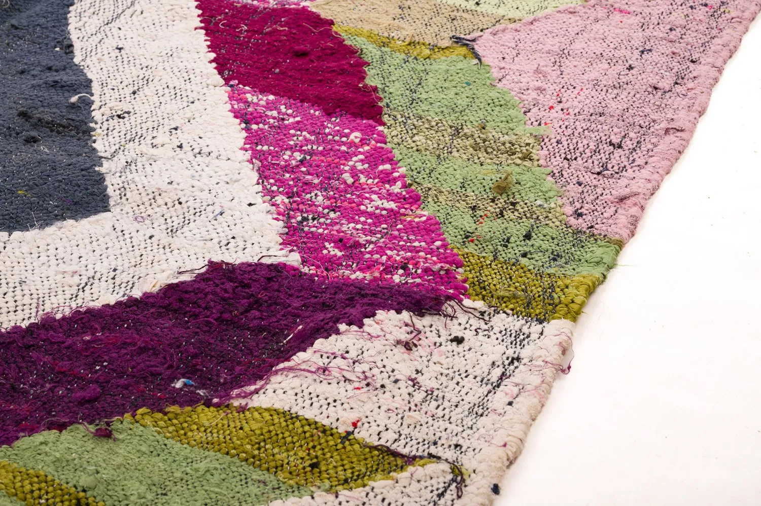 Marokkansk berber tæppe Boucherouite 130 x 240 cm