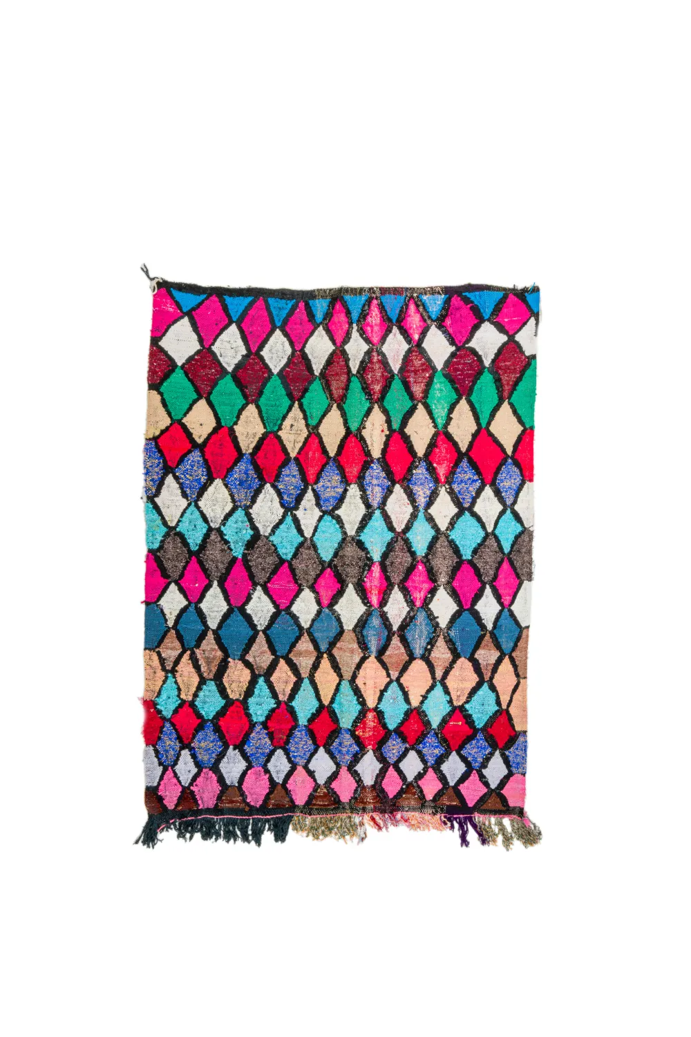 Marokkansk berber tæppe Boucherouite 155 x 205 cm