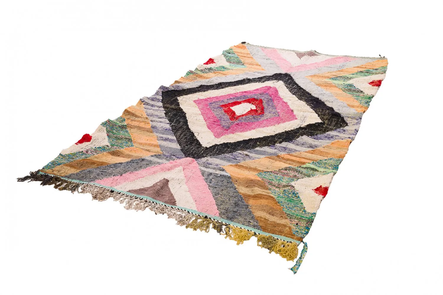 Marokkansk berber tæppe Boucherouite 155 x 285 cm