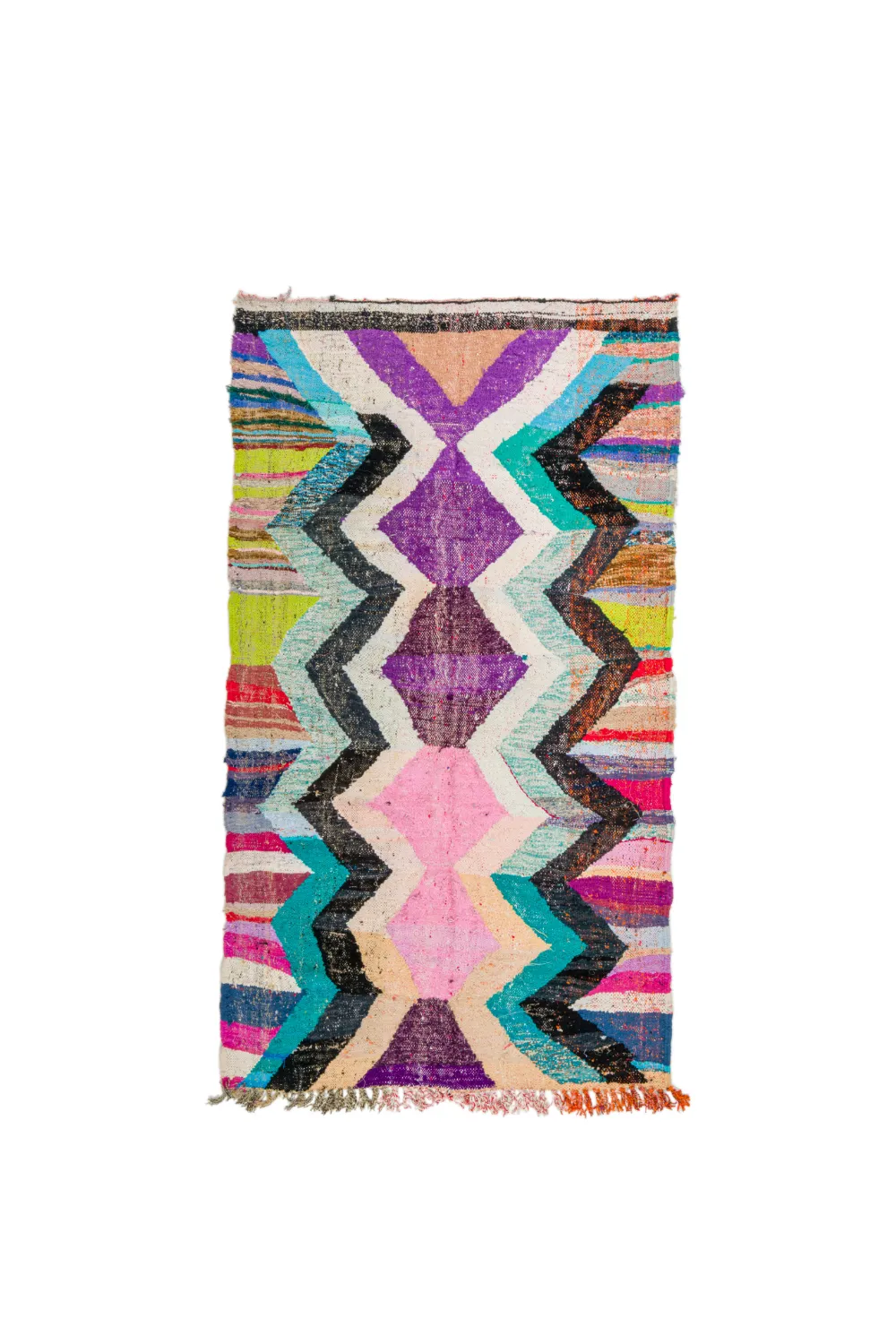 Marokkansk berber tæppe Boucherouite 130 x 235 cm