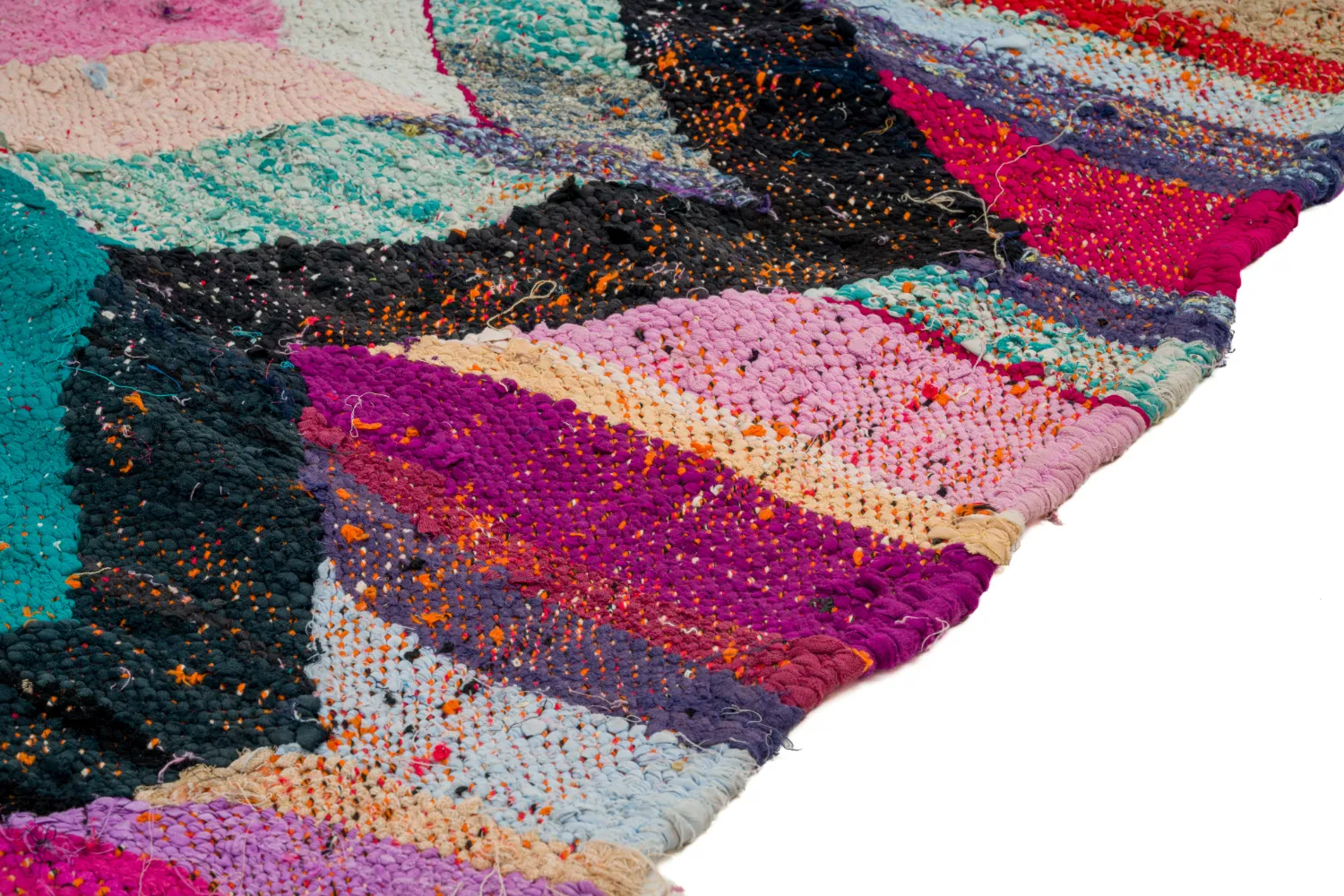 Marokkansk berber tæppe Boucherouite 130 x 235 cm