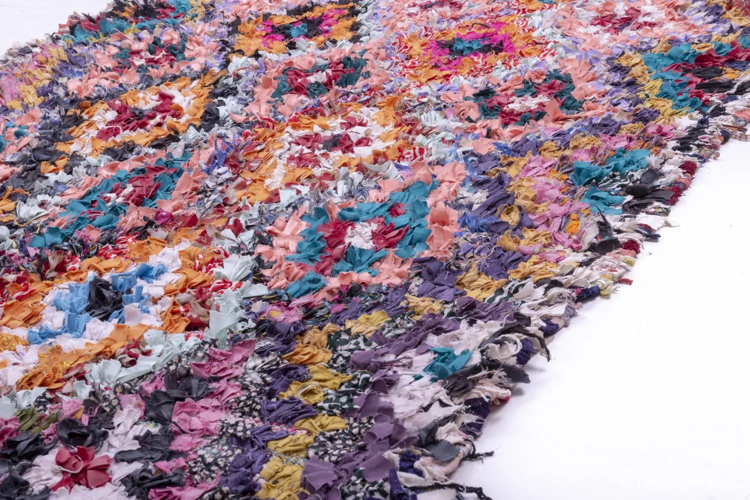 Marokkansk berber tæppe Boucherouite 275 x 120 cm