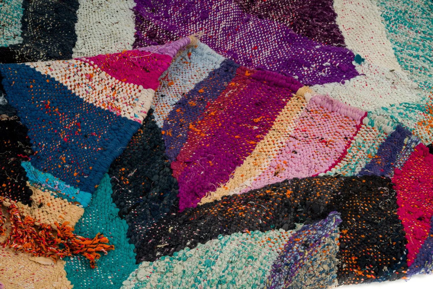 Marokkansk berber tæppe Boucherouite 130 x 235 cm