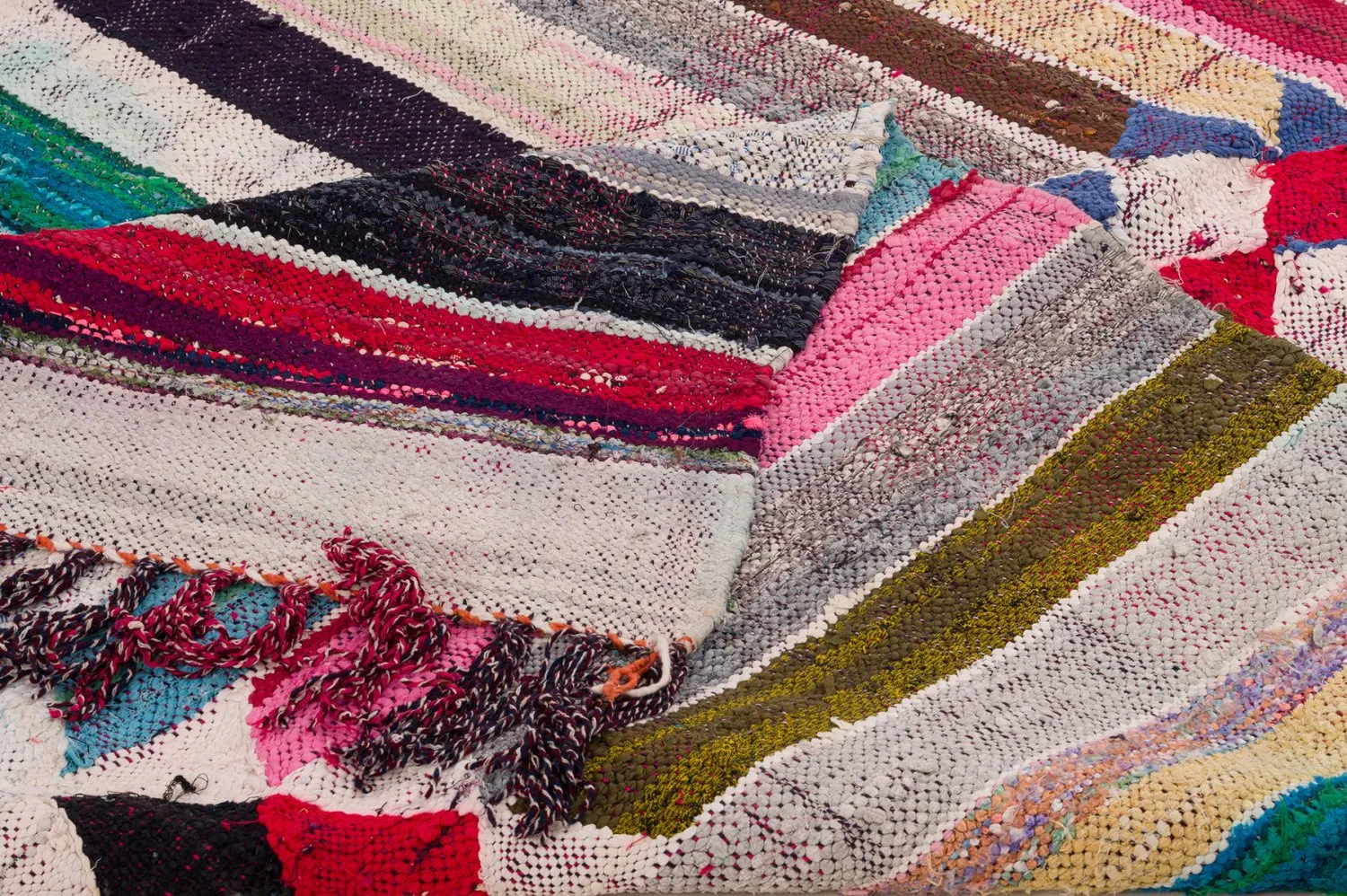 Marokkansk berber tæppe Boucherouite 145 x 295 cm