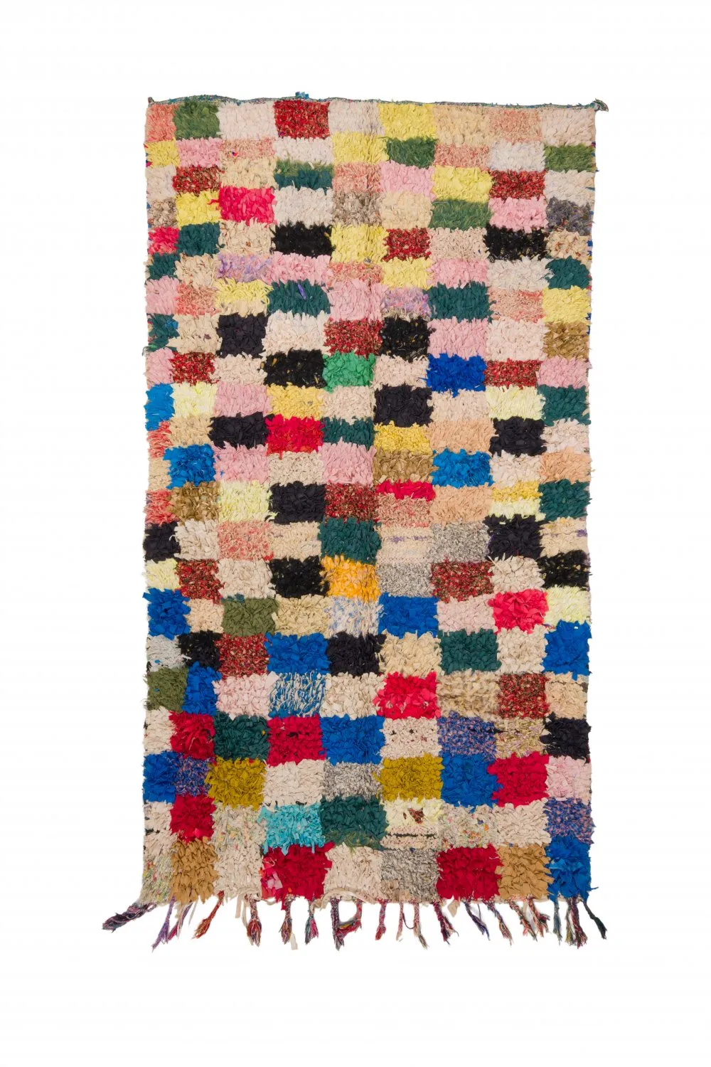 Marokkansk berber tæppe Boucherouite 280 x 155 cm