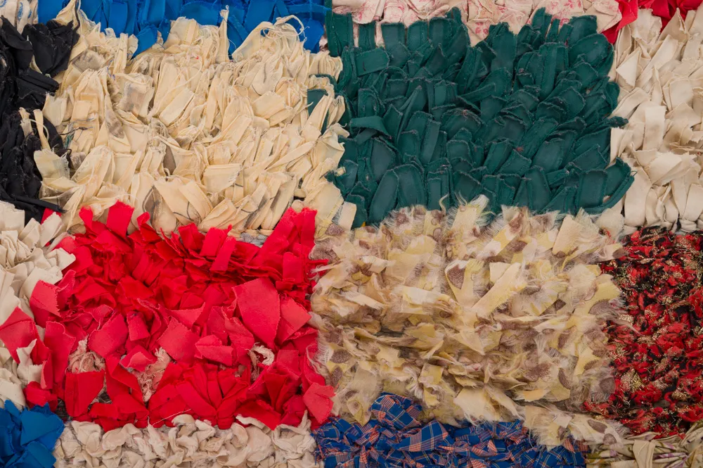 Marokkansk berber tæppe Boucherouite 280 x 155 cm