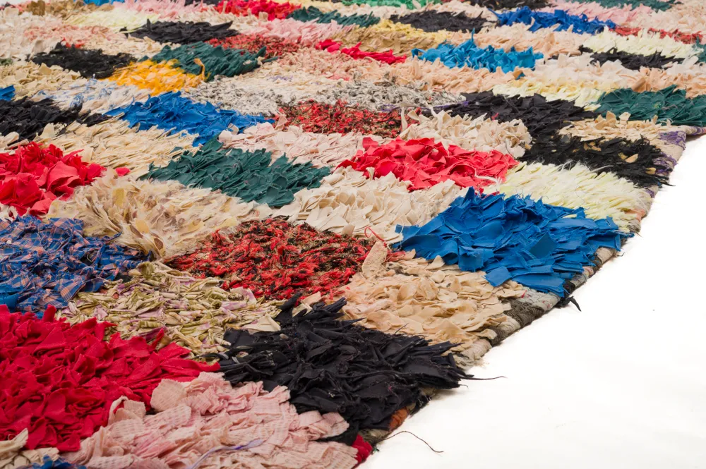 Marokkansk berber tæppe Boucherouite 280 x 155 cm