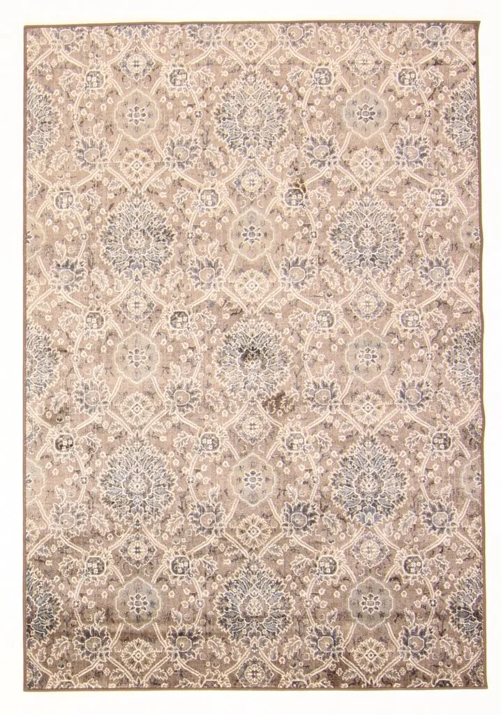 Wilton-tæppe - Sanandaj (blå-beige)