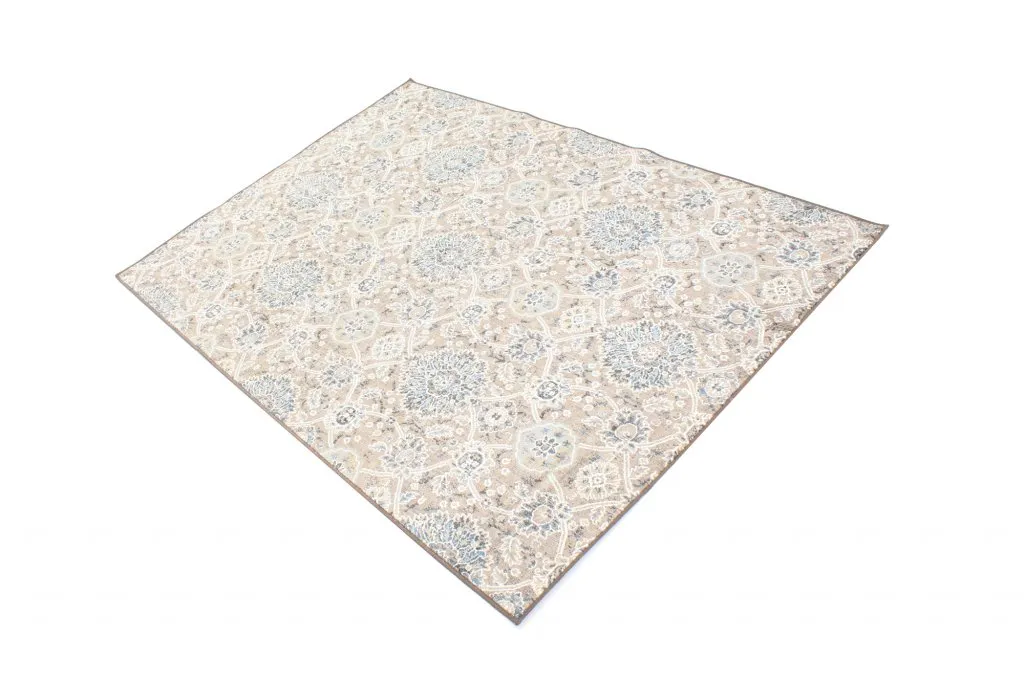 Wilton-tæppe - Sanandaj (blå-beige)