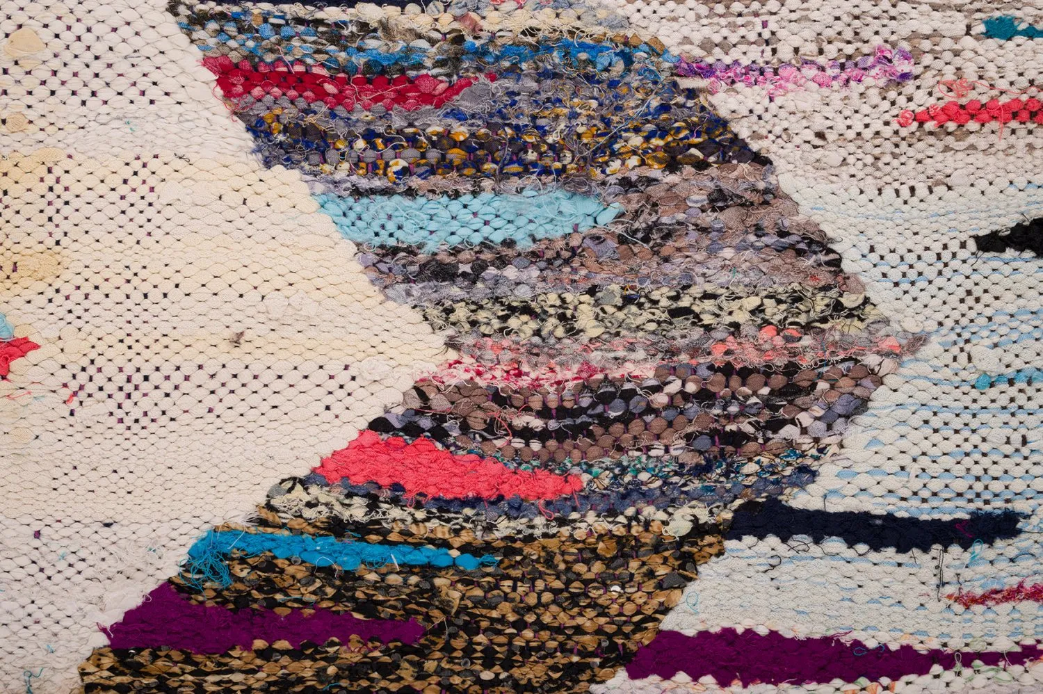 Marokkansk berber tæppe Boucherouite 145 x 310 cm