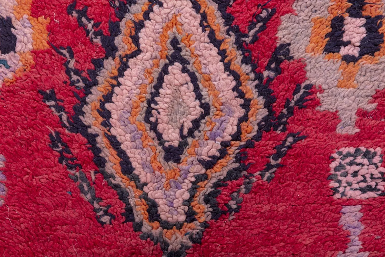 Marokkansk berber tæppe Boucherouite 240 x 90 cm