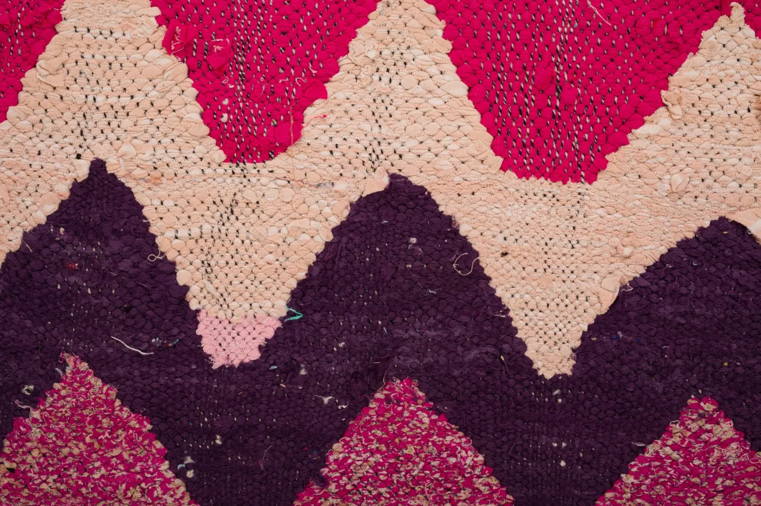 Marokkansk berber tæppe Boucherouite 125 x 235 cm