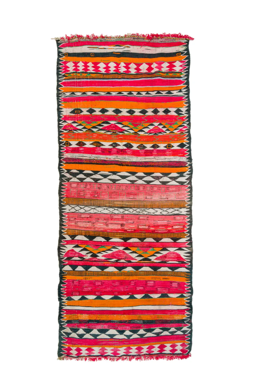 Marokkansk berber tæppe Boucherouite 150 x 365 cm