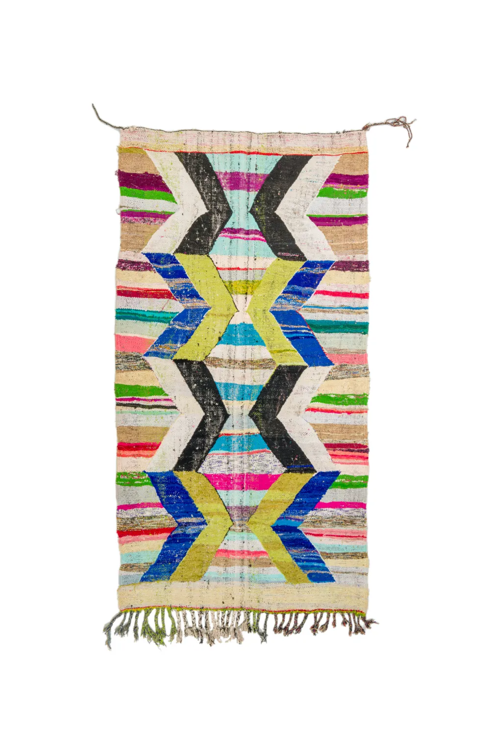 Marokkansk berber tæppe Boucherouite 135 x 250 cm