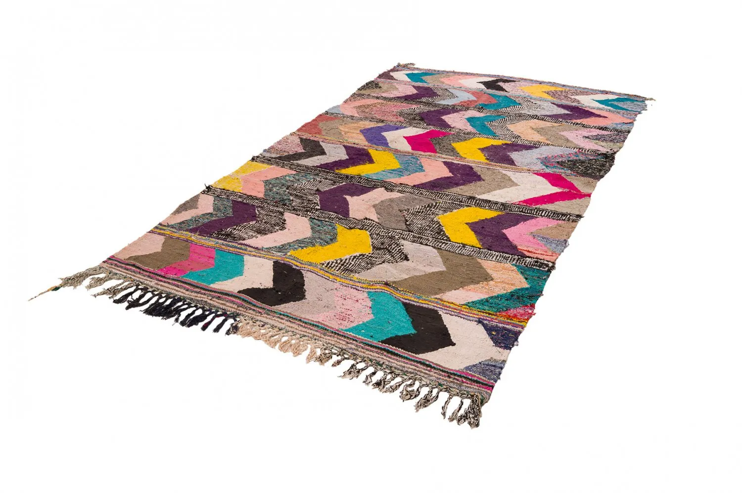 Marokkansk berber tæppe Boucherouite 160 x 325 cm