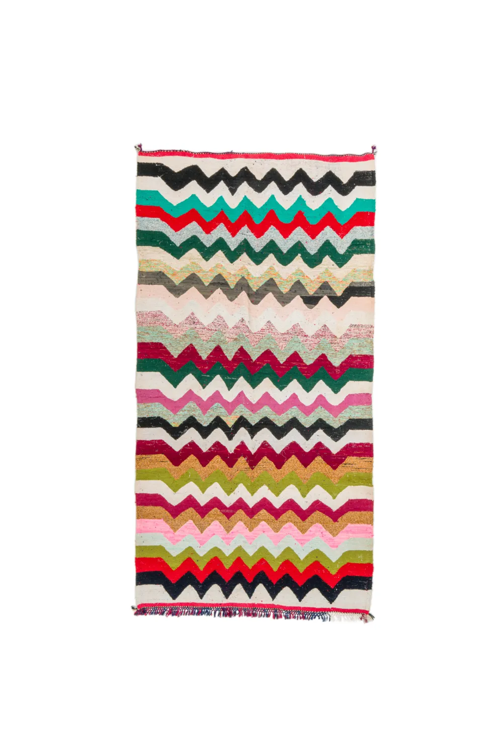 Marokkansk berber tæppe Boucherouite 120 x 235 cm