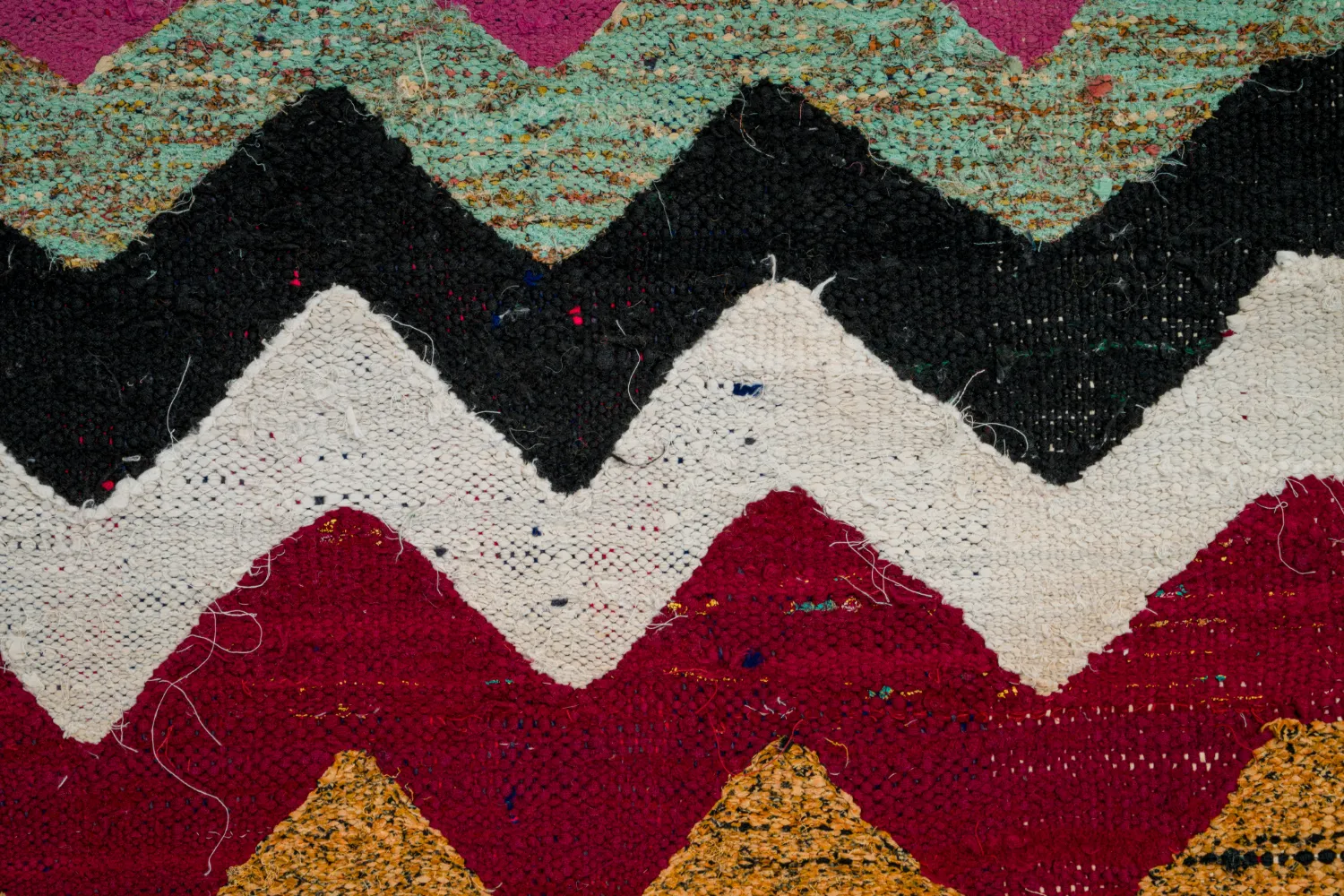 Marokkansk berber tæppe Boucherouite 120 x 235 cm