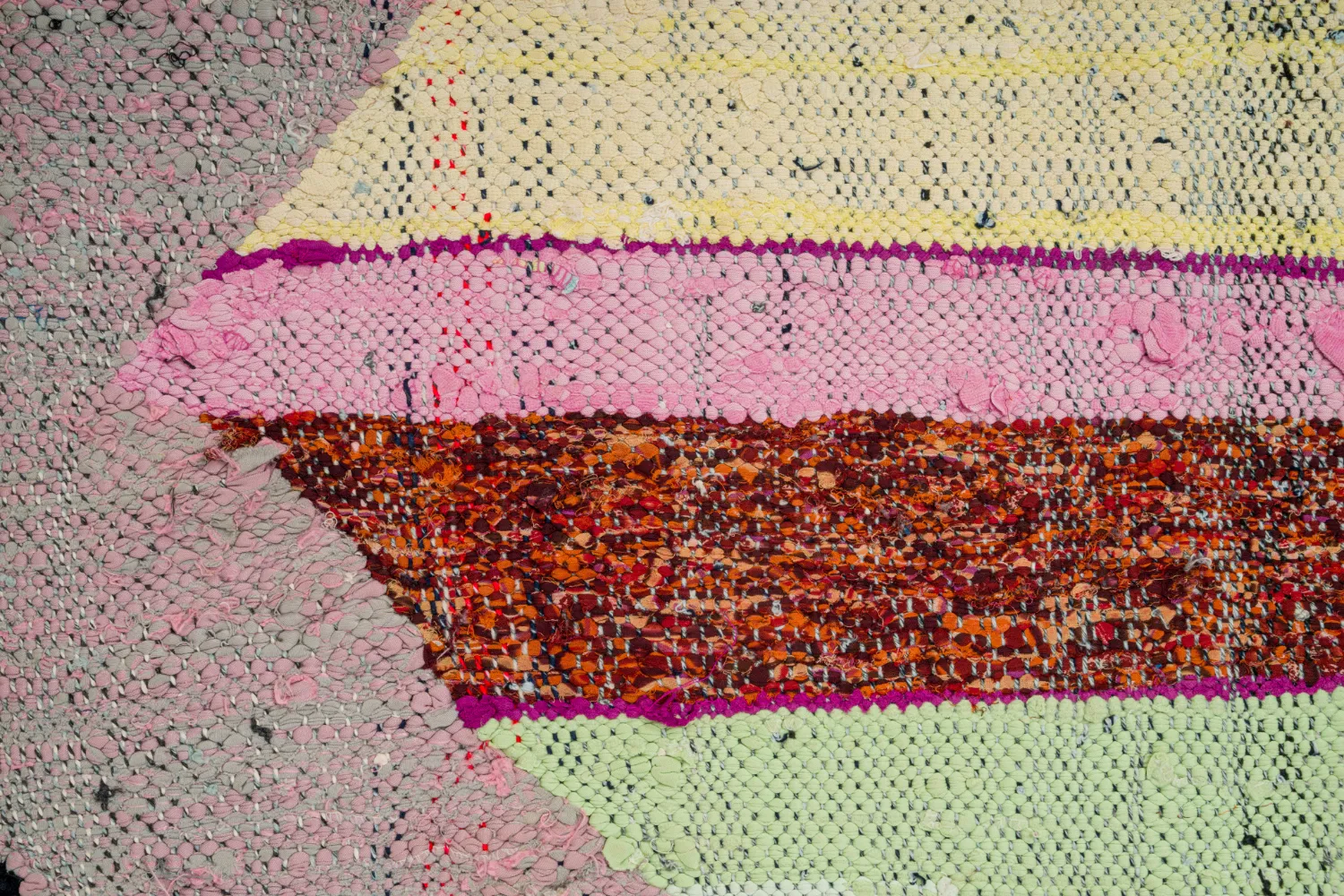 Marokkansk berber tæppe Boucherouite 130 x 230 cm