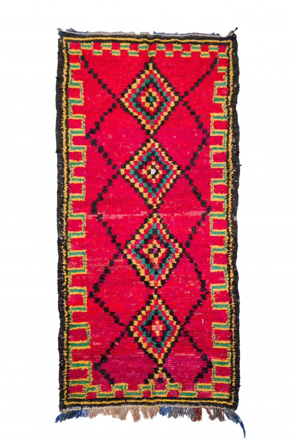 Marokkansk berber tæppe Boucherouite 340 x 165 cm