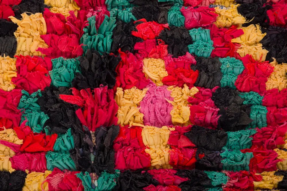 Marokkansk berber tæppe Boucherouite 340 x 165 cm