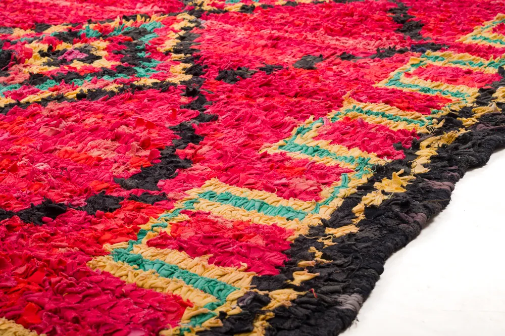 Marokkansk berber tæppe Boucherouite 340 x 165 cm