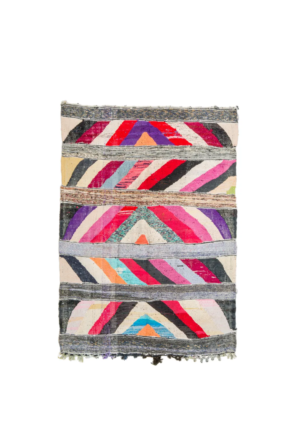 Marokkansk berber tæppe Boucherouite 140 x 210 cm