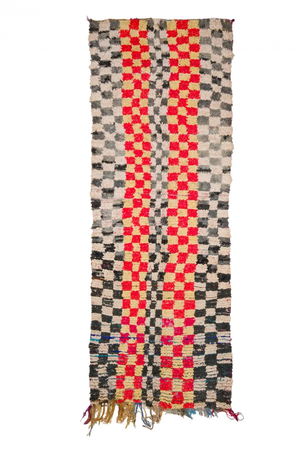 Marokkansk berber tæppe Boucherouite 360 x 125 cm