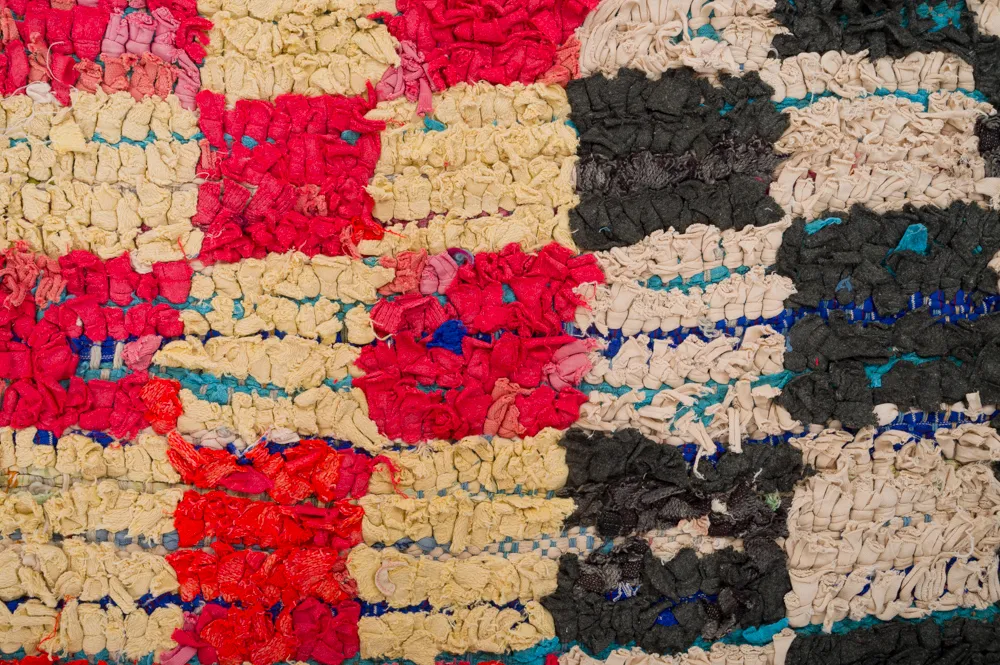 Marokkansk berber tæppe Boucherouite 360 x 125 cm