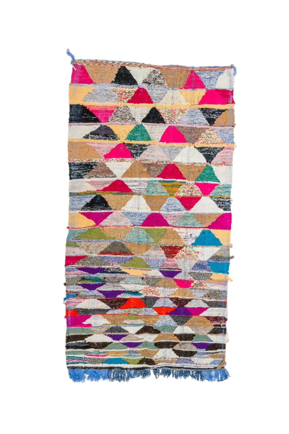 Marokkansk berber tæppe Boucherouite 150 x 255 cm