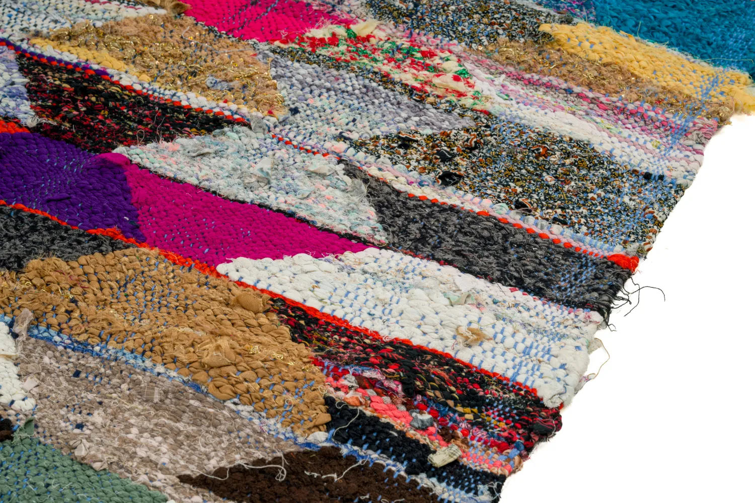 Marokkansk berber tæppe Boucherouite 150 x 255 cm