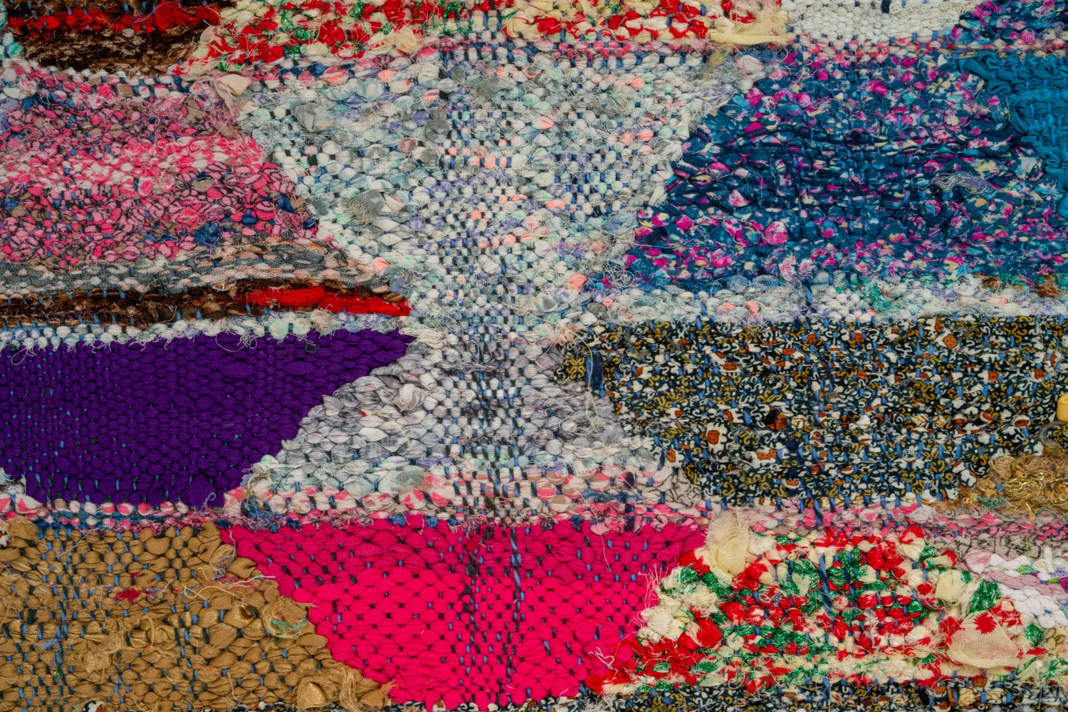 Marokkansk berber tæppe Boucherouite 150 x 255 cm