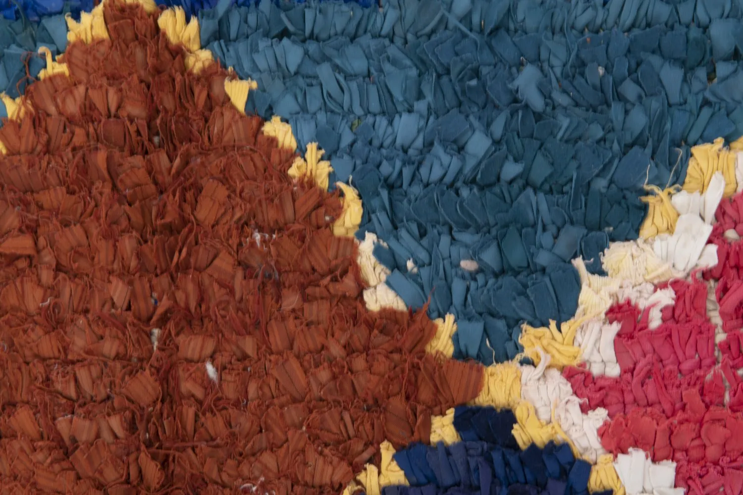 Marokkansk berber tæppe Boucherouite 250 x 120 cm