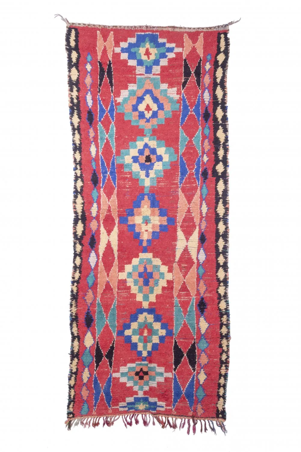 Marokkansk berber tæppe Boucherouite 365 x 145 cm
