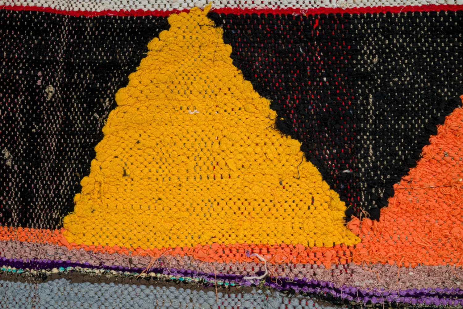 Marokkansk berber tæppe Boucherouite 135 x 270 cm