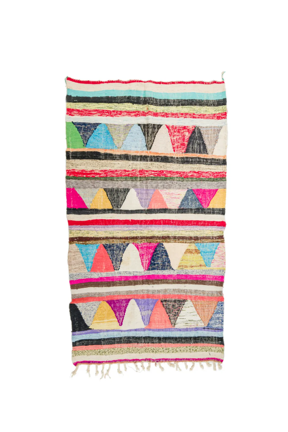 Marokkansk berber tæppe Boucherouite 145 x 260 cm