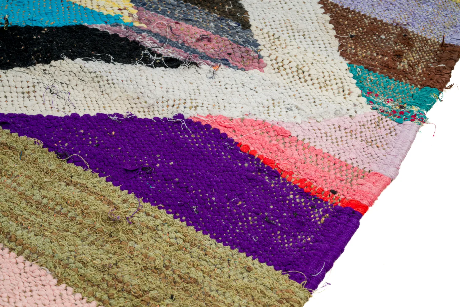 Marokkansk berber tæppe Boucherouite 125 x 225 cm