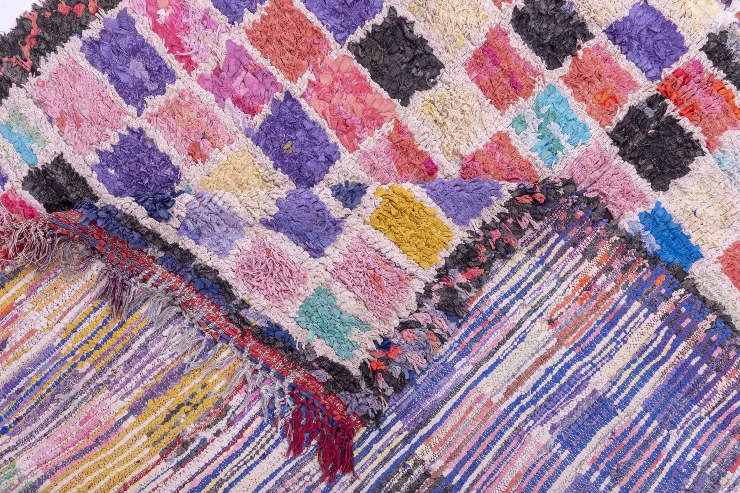 Marokkansk berber tæppe Boucherouite 280 x 160 cm
