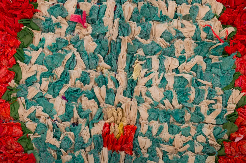 Marokkansk berber tæppe Boucherouite 290 x 150 cm