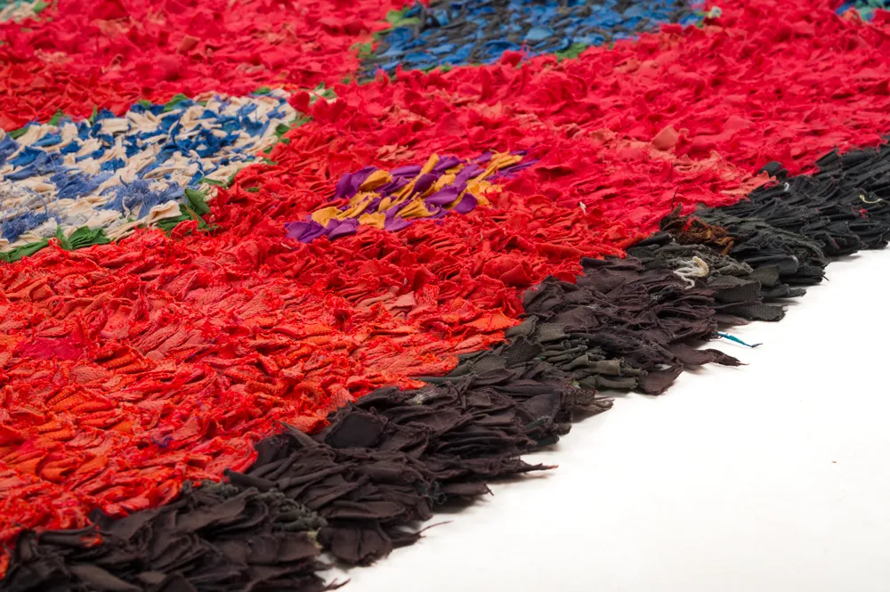 Marokkansk berber tæppe Boucherouite 290 x 150 cm